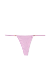 Гладкие трусики тонг Victoria's Secret с регулируемыми ремешками 1159807562 (Розовый, M)