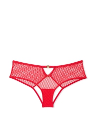 Жіночі трусики чіки Victoria's Secret відкриті у сіточку 1159808181 (червоний, XS)
