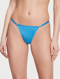 Гладкие трусики стринги Victoria's Secret 1159809297 (Голубой, M)