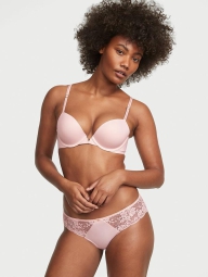 Женские трусики с кружевом Victoria's Secret хипхаггеры 1159817168 (Розовый XXL)