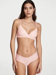 Бесшовные трусики чики Victoria's Secret в рубчик 1159820739 (Розовый S)