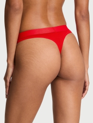 Трусики тонг Victoria's Secret с логотипом из страз 1159818870 (Красный XS)