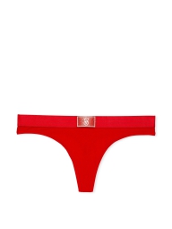 Трусики тонг Victoria's Secret с логотипом из страз 1159818870 (Красный XS)