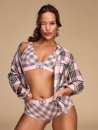 Женские трусики шортики Victoria's Secret с логотипом из страз 1159822643 (Розовый M)