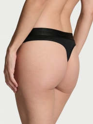 Трусики тонг Victoria's Secret зі стразами 1159819792 (Чорний XS)
