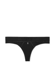 Трусики тонг Victoria's Secret зі стразами 1159819792 (Чорний XS)