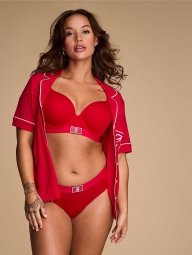 Женские трусики хипхаггеры Victoria's Secret 1159820942 (Красный XXL)
