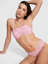 Кружевные трусики бразильяны Victoria's Secret PINK 1159819797 (Розовый XXL)