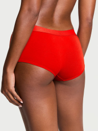 Женские трусики шортики Victoria's Secret с логотипом из страз 1159831948 (Красный XL)