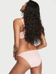 Гладкие трусики стринг бикини Victoria's Secret 1159821675 (Розовый XL)