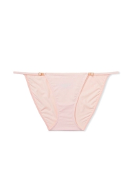 Гладкие трусики стринг бикини Victoria's Secret 1159821675 (Розовый XL)