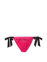 Женские гладкие трусики чики Victoria's Secret с завязками по бокам 1159820317 (Розовый XS)