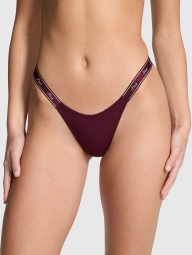 Трусики тонг Victoria's Secret Pink с логотипом 1159820726 (Бордовый XXL)