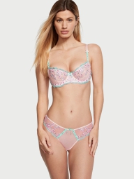 Сітчасті трусики тонг Victoria's Secret з вишивкою 1159820753 (рожевий M)