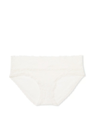 Жіночі мереживні трусики хіпхагери Victoria's Secret PINK 1159820780 (Молочний XXL)