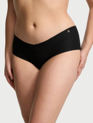 Бесшовные хлопковые трусики Victoria's Secret  хипхаггер 1159820821 (Черный S)