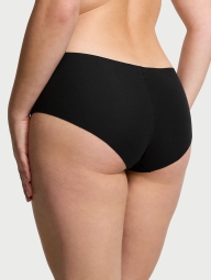 Бесшовные хлопковые трусики Victoria's Secret  хипхаггер 1159820821 (Черный S)