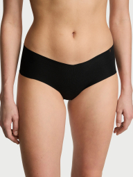 Жіночі бавовняні трусики чики Victoria's Secret безшовні 1159831946 (Чорний XL)
