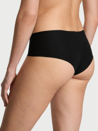 Жіночі бавовняні трусики чики Victoria's Secret безшовні 1159831946 (Чорний XL)
