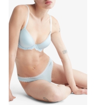Гладкі трусики Calvin Klein тонг з мереживом 1159821002 (Блакитний L)