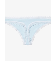 Гладкі трусики Calvin Klein тонг з мереживом 1159821002 (Блакитний L)