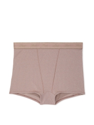 Высокие трусики шортики Victoria's Secret Pink с шиммером 1159822927 (Коричневый S)