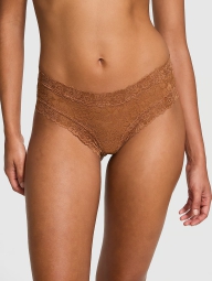 Кружевные трусики чики Victoria's Secret Pink 1159821266 (Коричневый M)