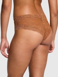 Кружевные трусики чики Victoria's Secret Pink 1159821266 (Коричневый M)