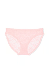 Кружевные трусики бикини Victoria's Secret с мини-пайетками 1159821542 (Розовый XS)