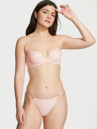 Гладкие трусики тонг Victoria's Secret с регулируемыми ремешками 1159821677 (Розовый XL)