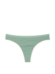 Стильные трусики тонг Victoria's Secret с логотипом 1159821880 (Зеленый XXL)
