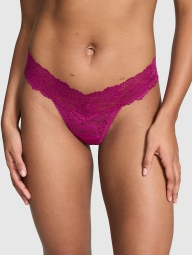 Женские кружевные трусики Victoria's Secret Pink тонг 1159821968 (Фиолетовый XS)