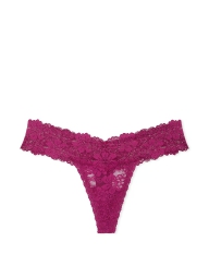 Женские кружевные трусики Victoria's Secret Pink тонг 1159821967 (Фиолетовый S)