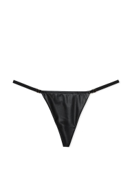 Женские трусики стринги Victoria's Secret из экокожи 1159822705 (Черный S)