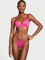 Женские трусики стринги Victoria's Secret 1159822806 (Розовый XL)