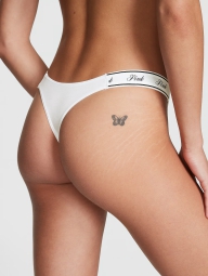 Стильные трусики тонг Victoria's Secret Pink 1159825864 (Белый XXL)