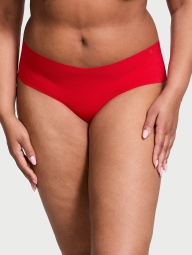 Бесшовные гладкие трусики Victoria's Secret хипхаггеры 1159834455 (Красный XS)