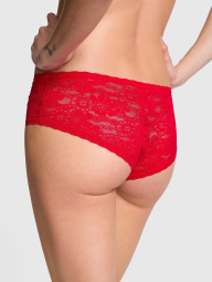 Женские кружевные трусики чики Victoria's Secret PINK с ремешками 1159822975 (Красный S)