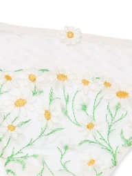 Сітчасті трусики тонг Victoria's Secret з вишивкою 1159822977 (Білий M)