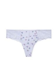 Трусики тонг Victoria's Secret PINK з мереживом 1159823003 (Блакитний S)