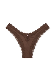 Жіночі гладкі трусики з мереживом Victoria's Secret бразилії 1159823006 (Коричневий M)
