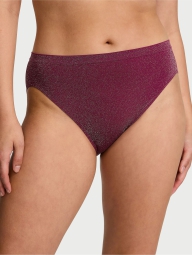 Бесшовные трусики Victoria's Secret брифы с шиммером 1159823012 (Бордовый XL)