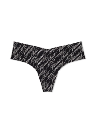 Бесшовные трусики тонг  Victoria's Secret с логотипом 1159823020 (Черный S)