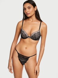Жіночі мереживні трусики Victoria's Secret бікіні оригінал 1159823213 (Чорний M)