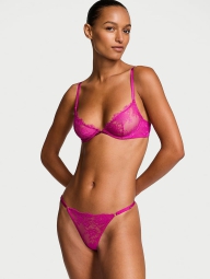 Кружевные трусики стринги Victoria's Secret 1159823411 (Розовый L)