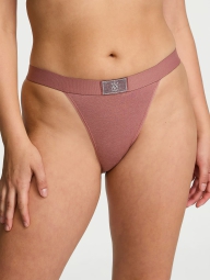 Трусики танга Victoria's Secret с логотипом из страз 1159823513 (Розовый M)