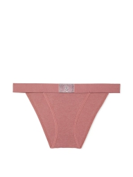 Трусики танга Victoria's Secret с логотипом из страз 1159823605 (Розовый XL)