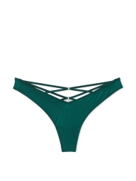 Гладкие трусики тонг Victoria's Secret с ремешками 1159823919 (Зеленый M)