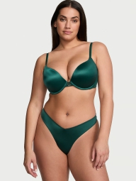 Гладкие трусики тонг Victoria's Secret с ремешками 1159823919 (Зеленый M)
