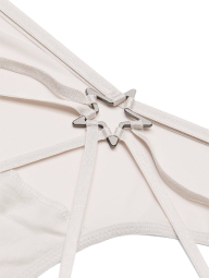 Открытые трусики чики Victoria's Secret 1159823938 (Серый XS)